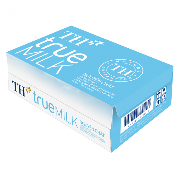 Thùng Sữa Tươi Tiệt Trùng TH Nguyên Chất 48 Hộp x 180 ml