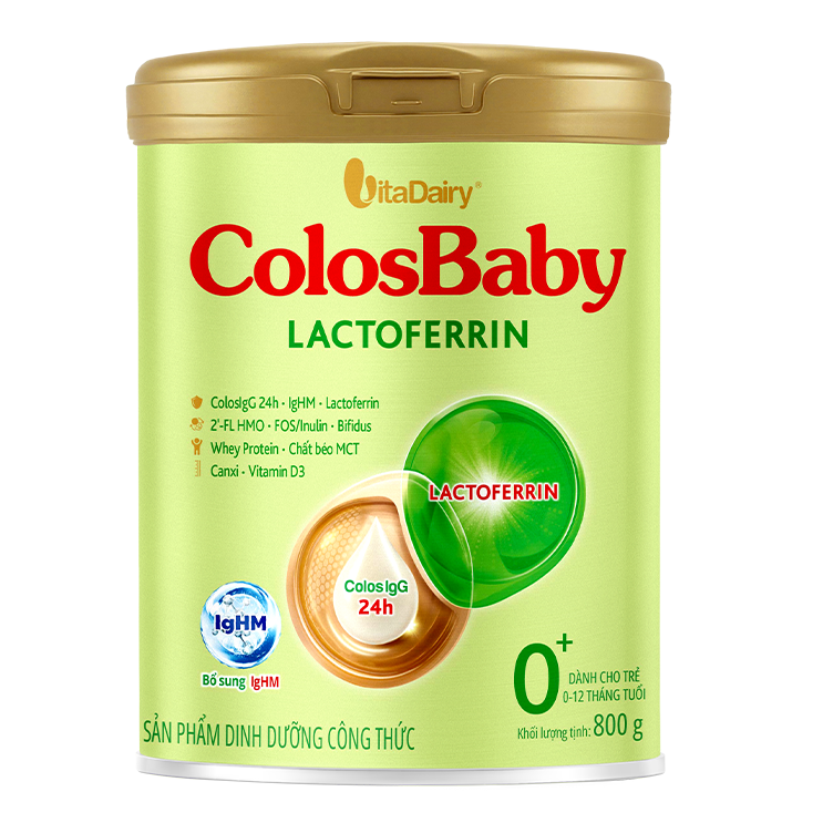 Sữa ColosBaby Lactoferrin 0+ 800G (0-12 tháng)