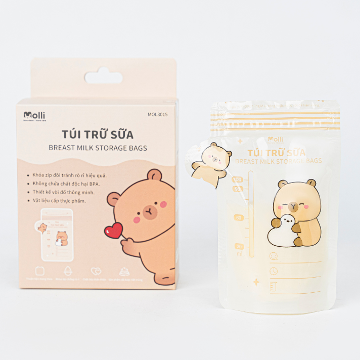 Túi trữ sữa Molli 100ml (30 chiếc/Hộp)