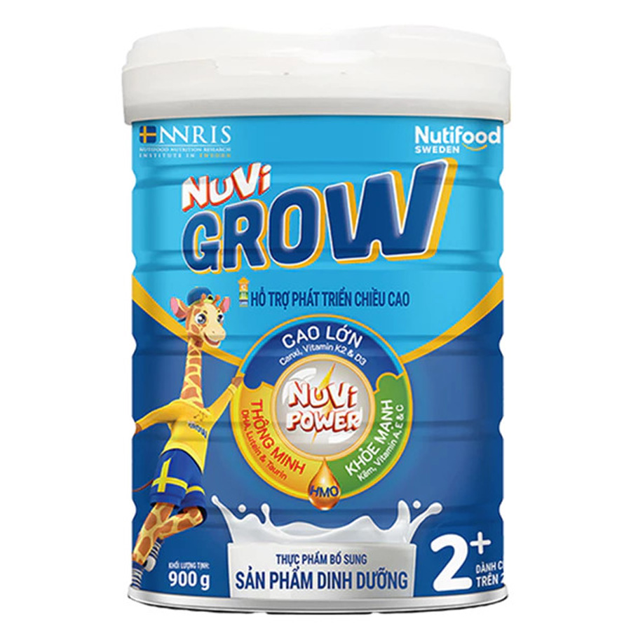 Sữa bột Nutifood Nuvi Grow phát triển chiều cao (trên 2 tuổi)