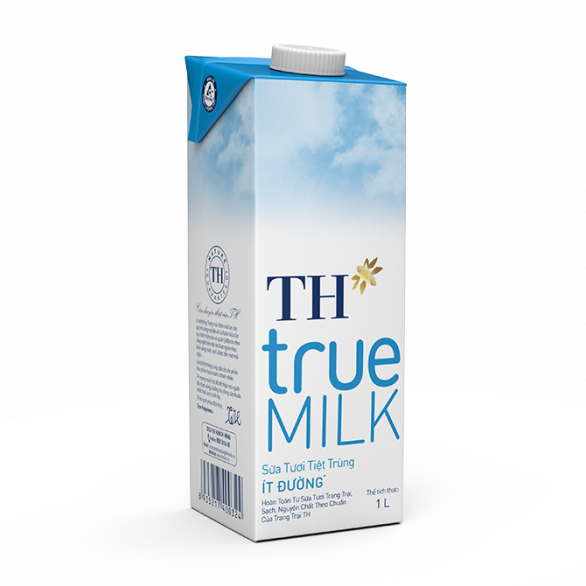 Hộp Sữa Tươi Tiệt Trùng Ít Đường 1 Lít
