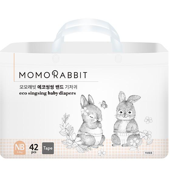 Bỉm - Tã dán Momo Rabbit Baby Band Diapers size NB 42 miếng (3 - 5kg)