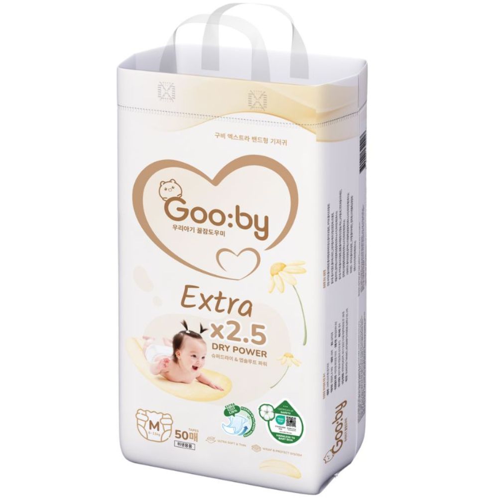 Bỉm - Tã dán Gooby Extra size M50 miếng (Từ 6-11kg)
