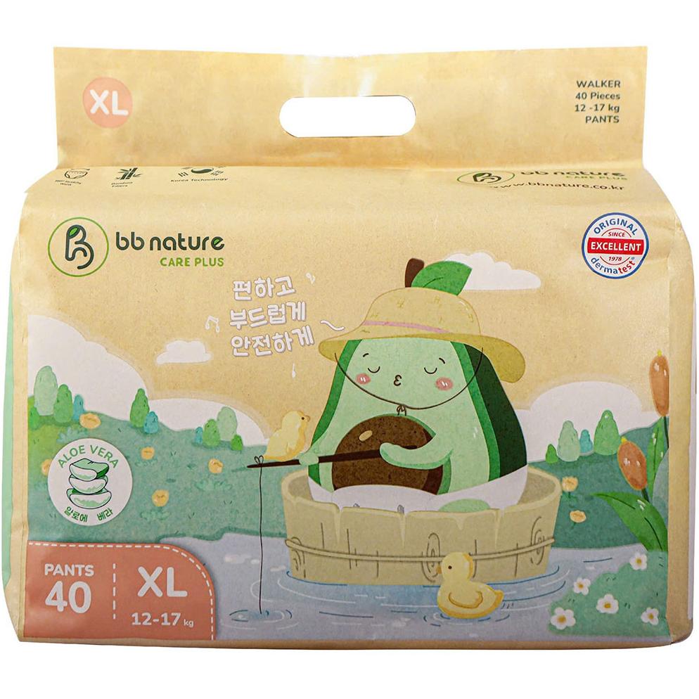 Bỉm - Tã quần BB Nature Care Plus size XL 40 miếng (12-17kg)