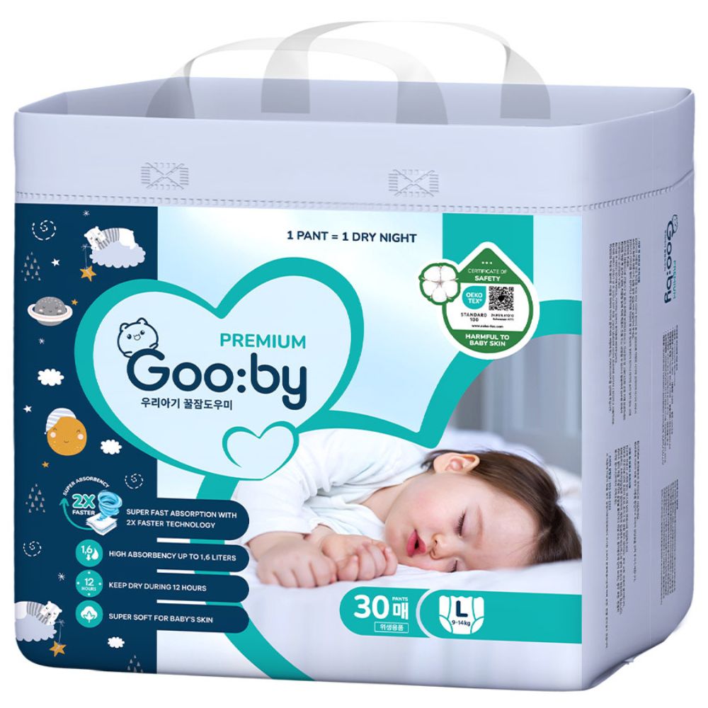 Bỉm - Tã quần Gooby Premium size L 30 miếng (Từ 9-14kg)
