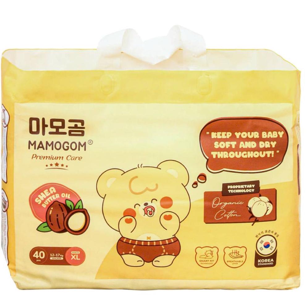 Bỉm - Tã quần Mamogom hữu cơ size XL 40 miếng (12-17kg)