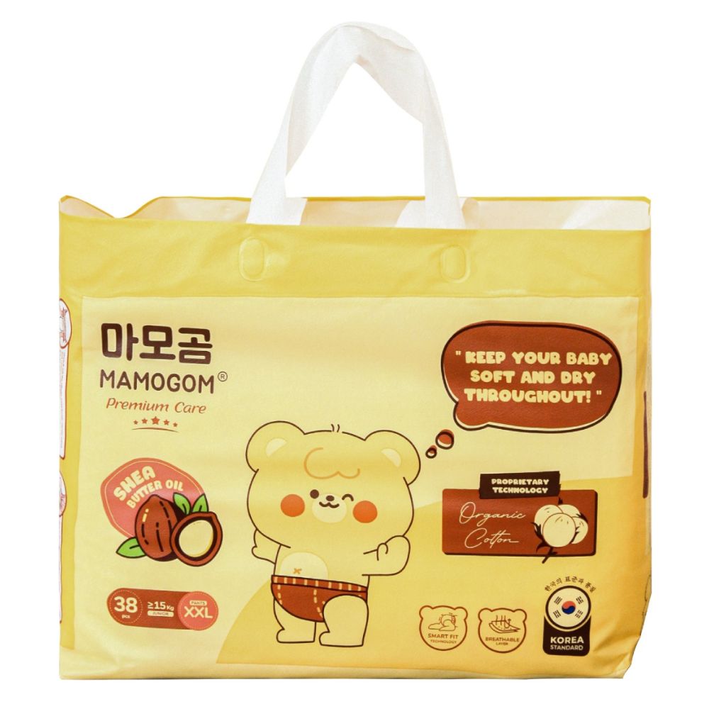 Bỉm - Tã quần Mamogom hữu cơ size XXL 38 miếng (Trên 15kg)