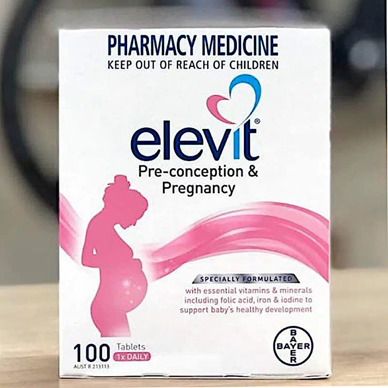 Elevit Bầu Của Úc – Vitamin Tổng Hợp Cho Bà Bầu (100 Viên)