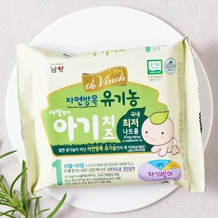 Phô Mai Hữu Cơ Tách Muối Hàn Quốc De Vinch 180g (6m+)