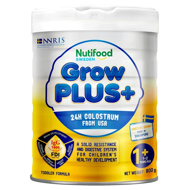 Sữa bột Nutifood GrowPlus+ Vàng (Sữa non) 800g (1-2 tuổi)