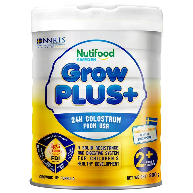 Sữa bột Nutifood GrowPlus+ Vàng (Sữa non) 800g (trên 2 tuổi)