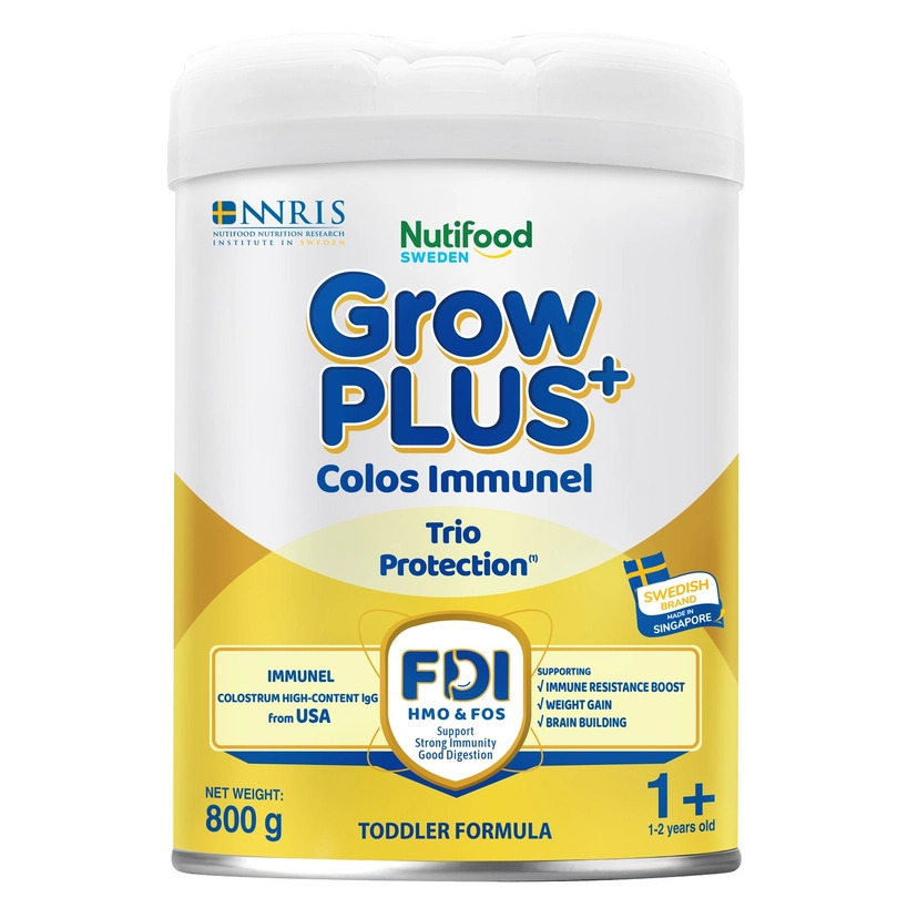Sữa bột Nutifood GrowPlus+ Colos Immunel 1+ 800g cho bé 1-2 tuổi
