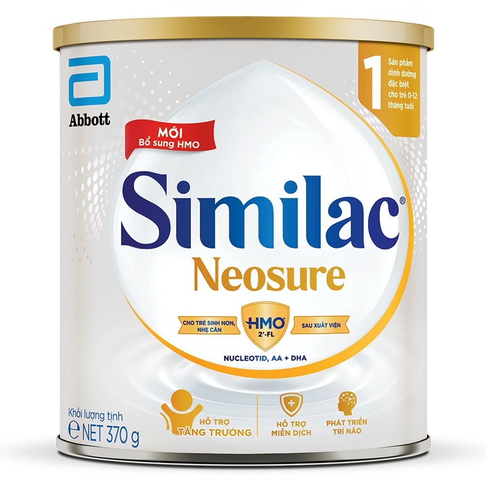 Sữa bột Similac Neosure 370g cho trẻ sinh non (0-12 Tháng tuổi)