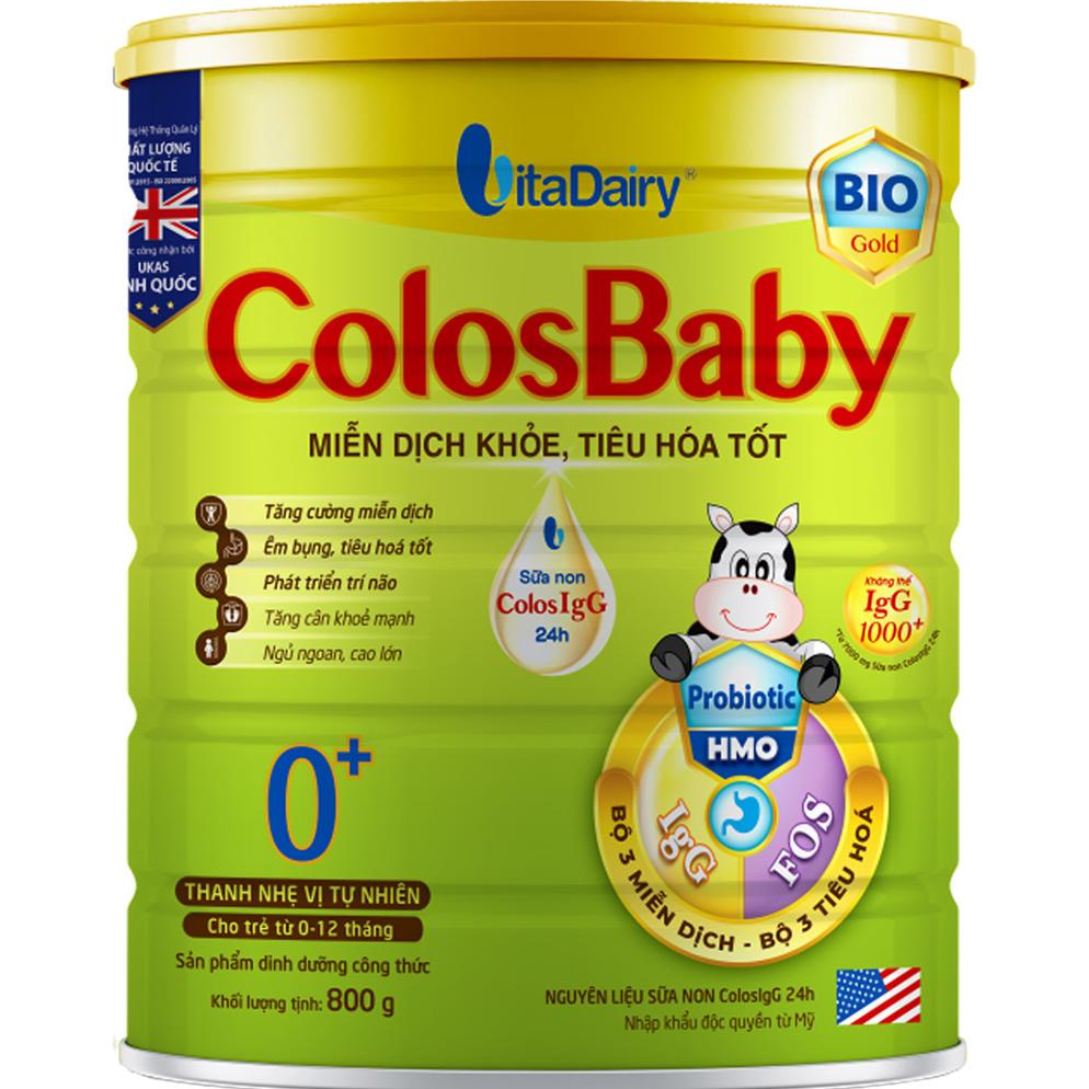 Sữa bột ColosBaby Bio Gold 0+ 800g (0 - 12 tháng)