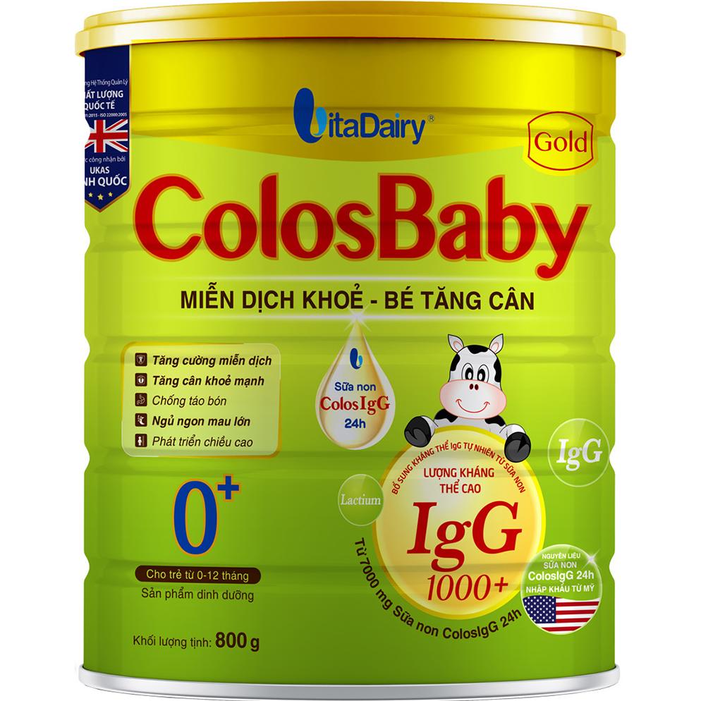 Sữa bột ColosBaby Gold 0+ 800g (0 - 12 tháng)
