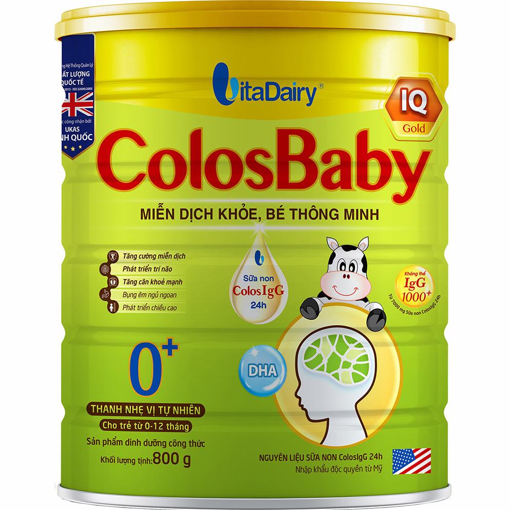 Sữa bột ColosBaby IQ Gold 0+ 800g (0 - 12 tháng)