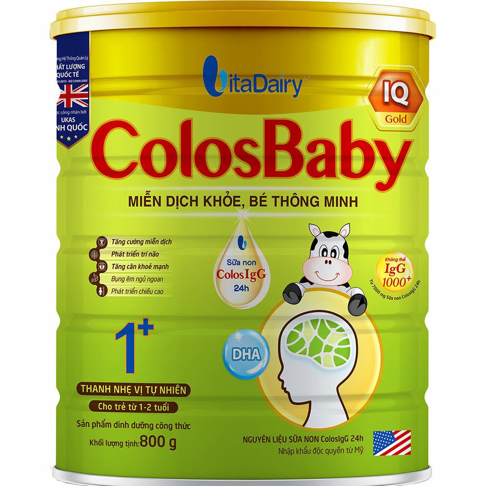 Sữa bột ColosBaby IQ Gold 1+ 800g (1 - 2 tuổi)