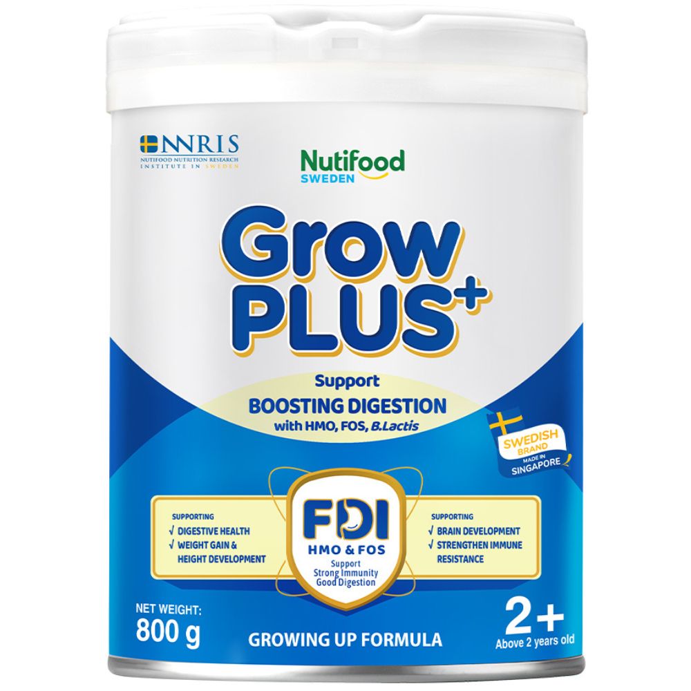 Sữa bột Nutifood GrowPLUS+ xanh hỗ trợ tiêu hoá 800g (Trên 2 tuổi)