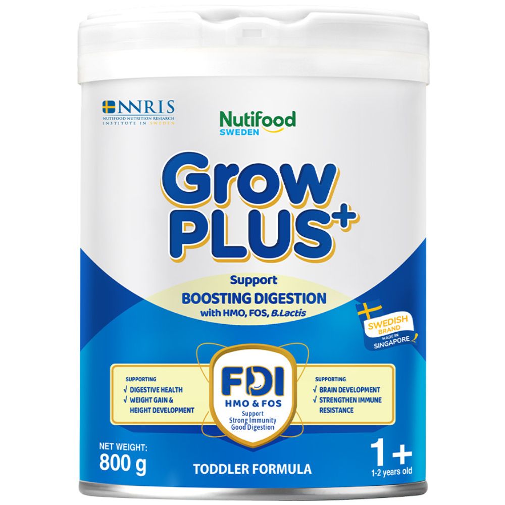 Sữa bột Nutifood GrowPLUS+ xanh hỗ trợ tiêu hóa 800g (Từ 1-2 tuổi)