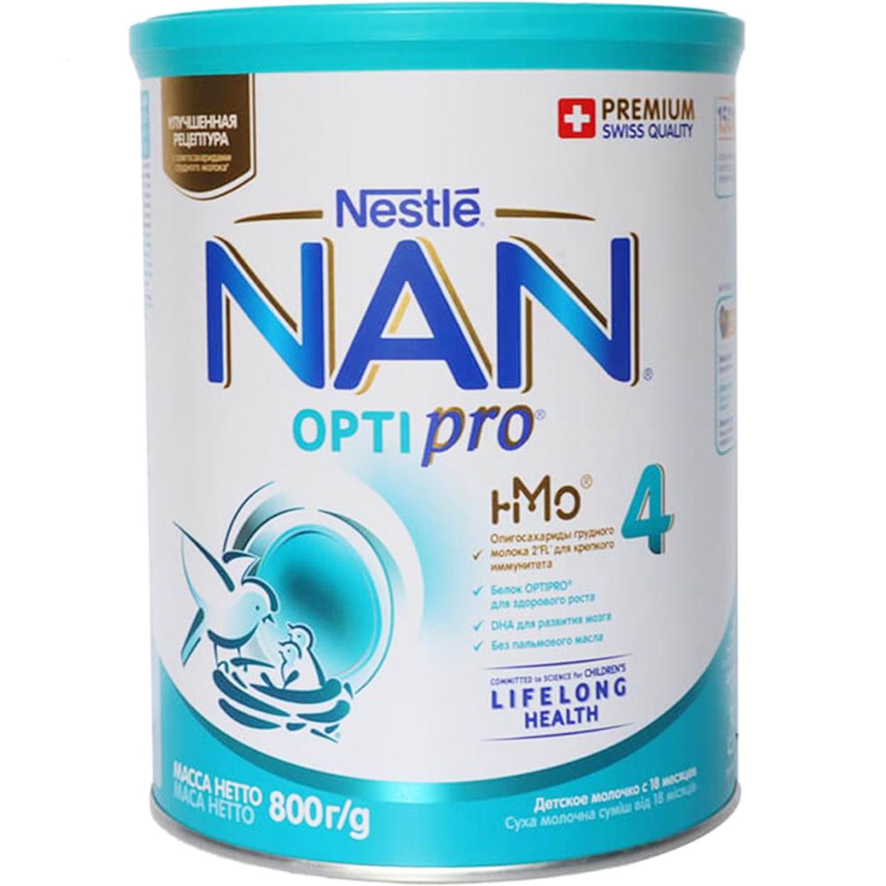 Sữa bột Nan Nga số 4 800g (Trên 18 tháng)