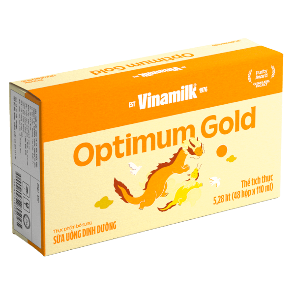 Thùng sữa pha sẵn Optimum Gold 48 hộp 110ml (từ 1 tuổi)
