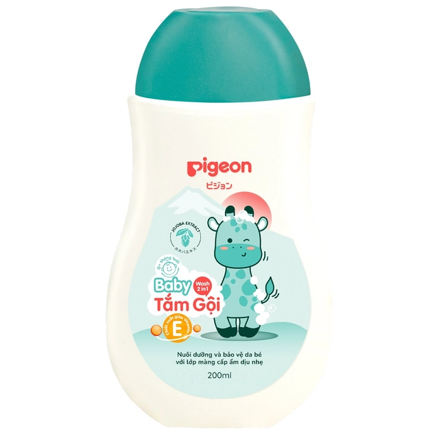 Tắm gội 2 trong 1 200ml Pigeon New