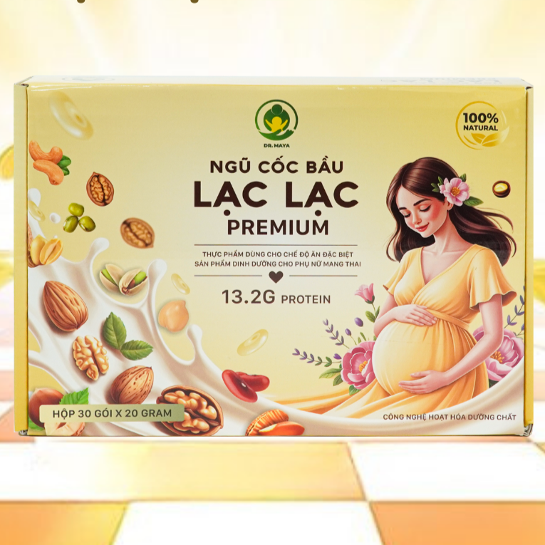 Ngũ Cốc Bầu Lạc Lạc Premium 30 gói x 20g