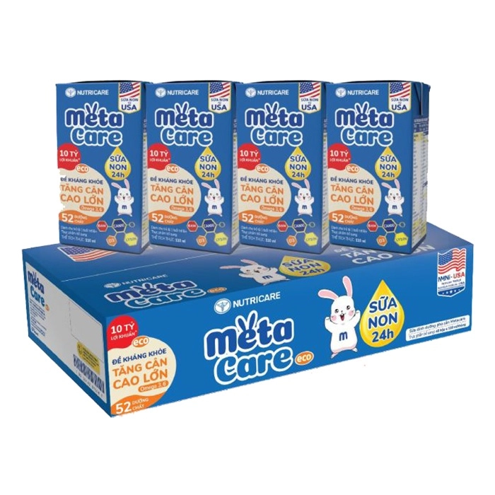Thùng 12 lốc sữa dinh dưỡng pha sẵn MetaCare Eco 4x110ml