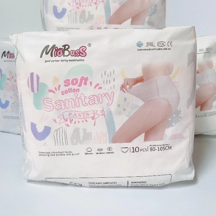 Bịch 10 Miếng Băng Vệ Sinh Dạng Quần Miobuss Cho Mẹ Bỉm Đi Sinh