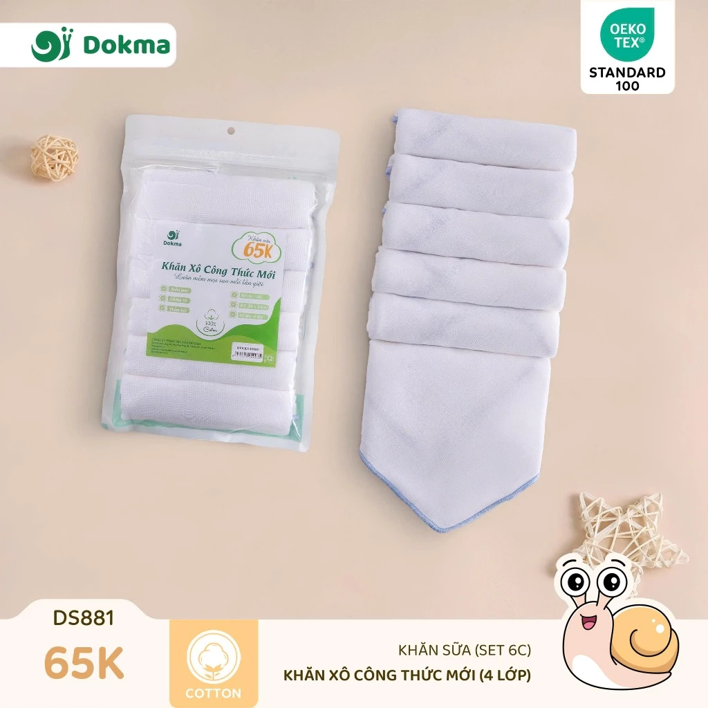 Khăn xô Dokma 4 lớp (6 chiếc)